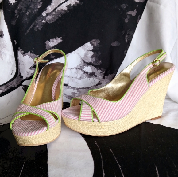 Lilly Pulitzer Shoes - 9) NWOT Lilly Pulitzer Hotty Espadrille Wedge Sandals